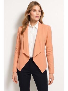 BCBGMaxAzria Abree Open-Front Draped Blazer